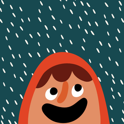 BRIGHT ORANGE,ORANGE : DRIZZLE X CÉCILE GARIÉPY Front View