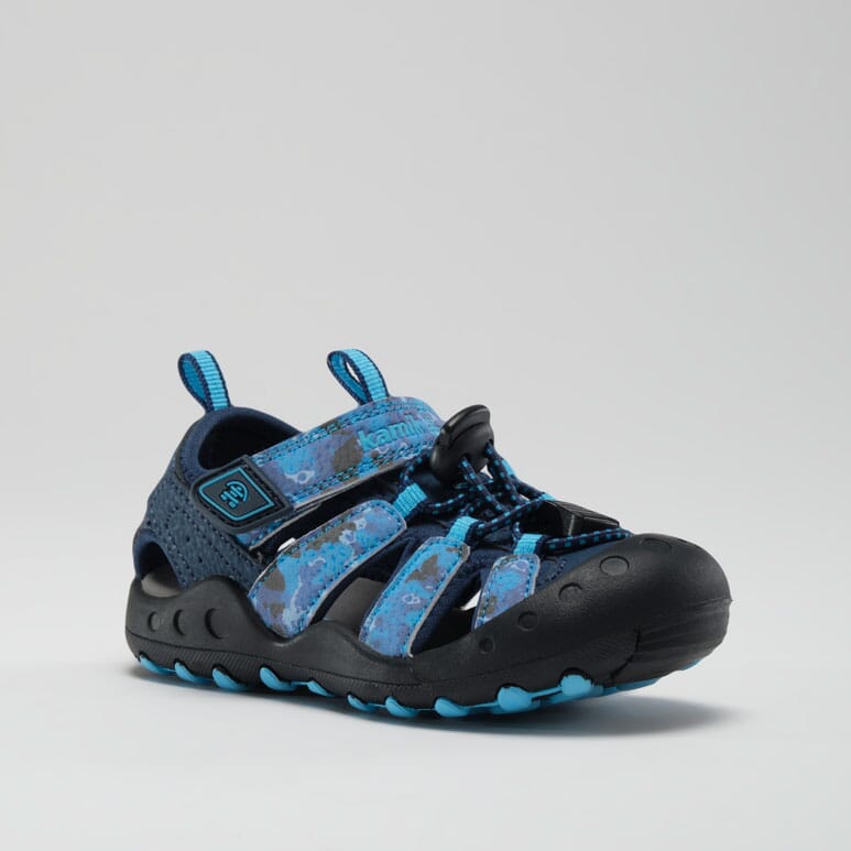 Closed-toe sandals for kids | Crab Print | Kamik Canada