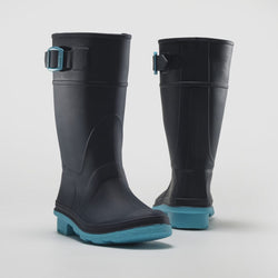 NAVY/TEAL,BLEU MARINE/SARCELLE : RAINDROPS Front View