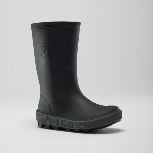 Black/Charcoal,Noir/Charbon : Riptide Kids' Rain Boots | Bottes de pluie pour enfants