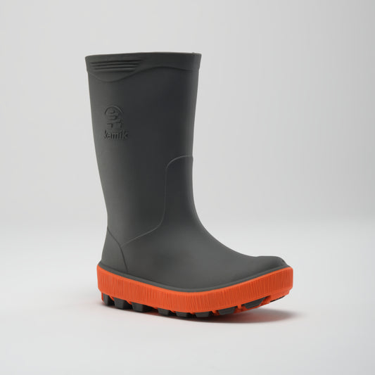 Charcoal,Charbon : Riptide Kids' Rain Boots | Bottes de pluie pour enfants