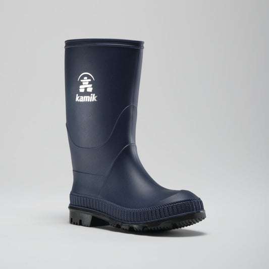 Navy-Black,Marine-Noir : Stomp Kids' Rain Boots - Main View