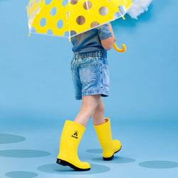 YELLOW/BLACK,JAUNE : Stomp - Kids' Rain Boots Lifestyle