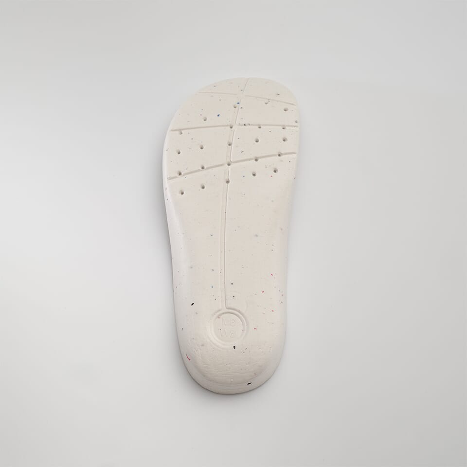 WHITE,BLANC : NOVA CLOG INSOLES Inside View