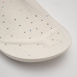 WHITE,BLANC : NOVA CLOG INSOLES Front View