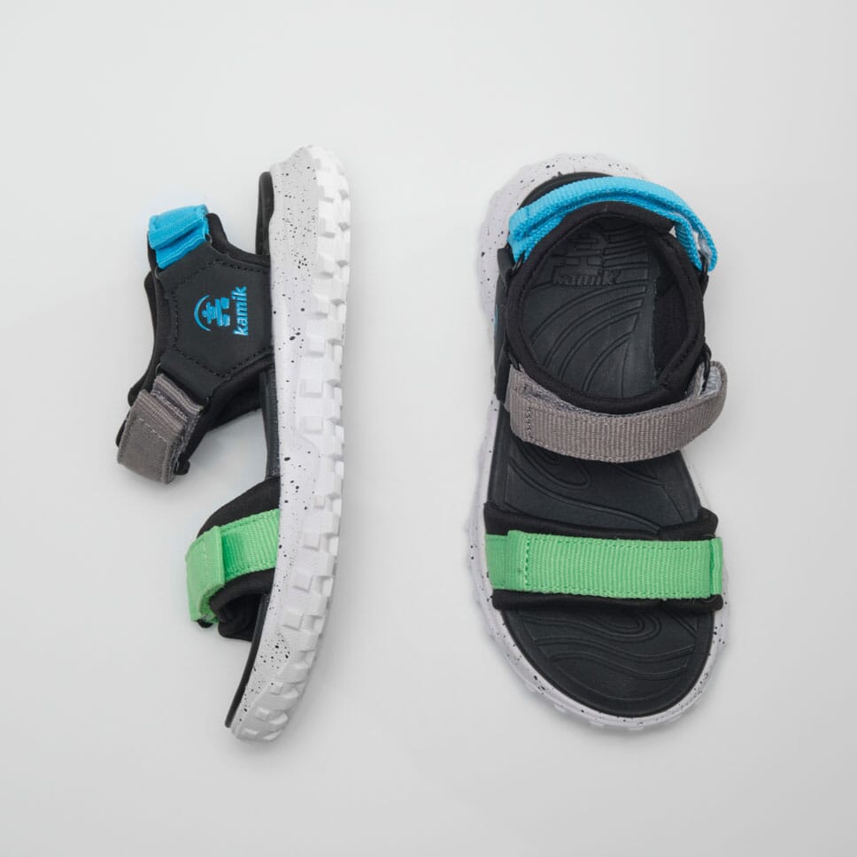 LIGHT GREEN,VERT PÂLE : Harbor - Kids' Open-Toe Sandals Front View