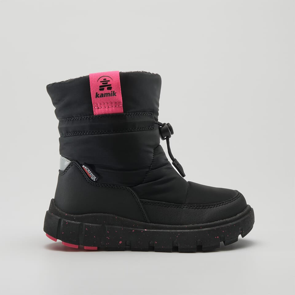 BLACK,NOIR : Seeker Pull - Kids' Winter Boots Front View