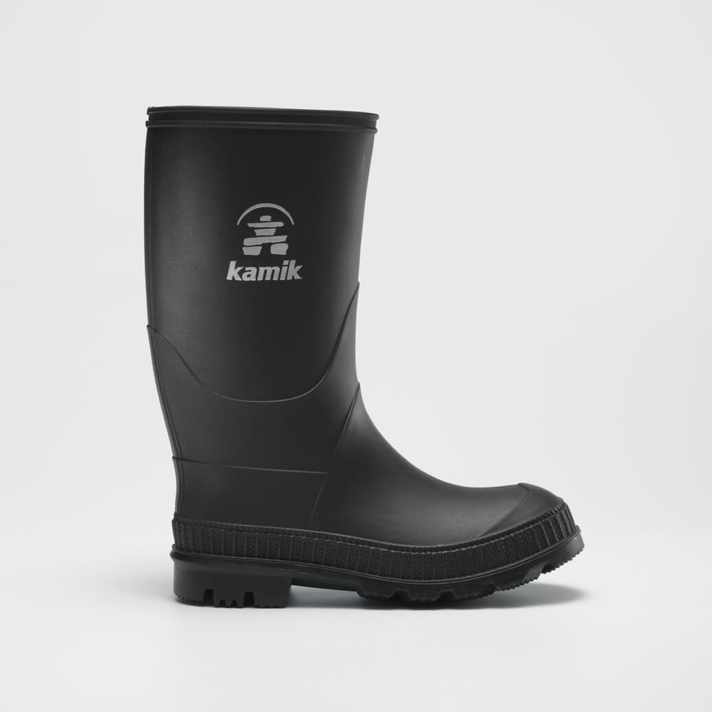 BLACK,NOIR : Stomp - Toddler Rain Boots Top View