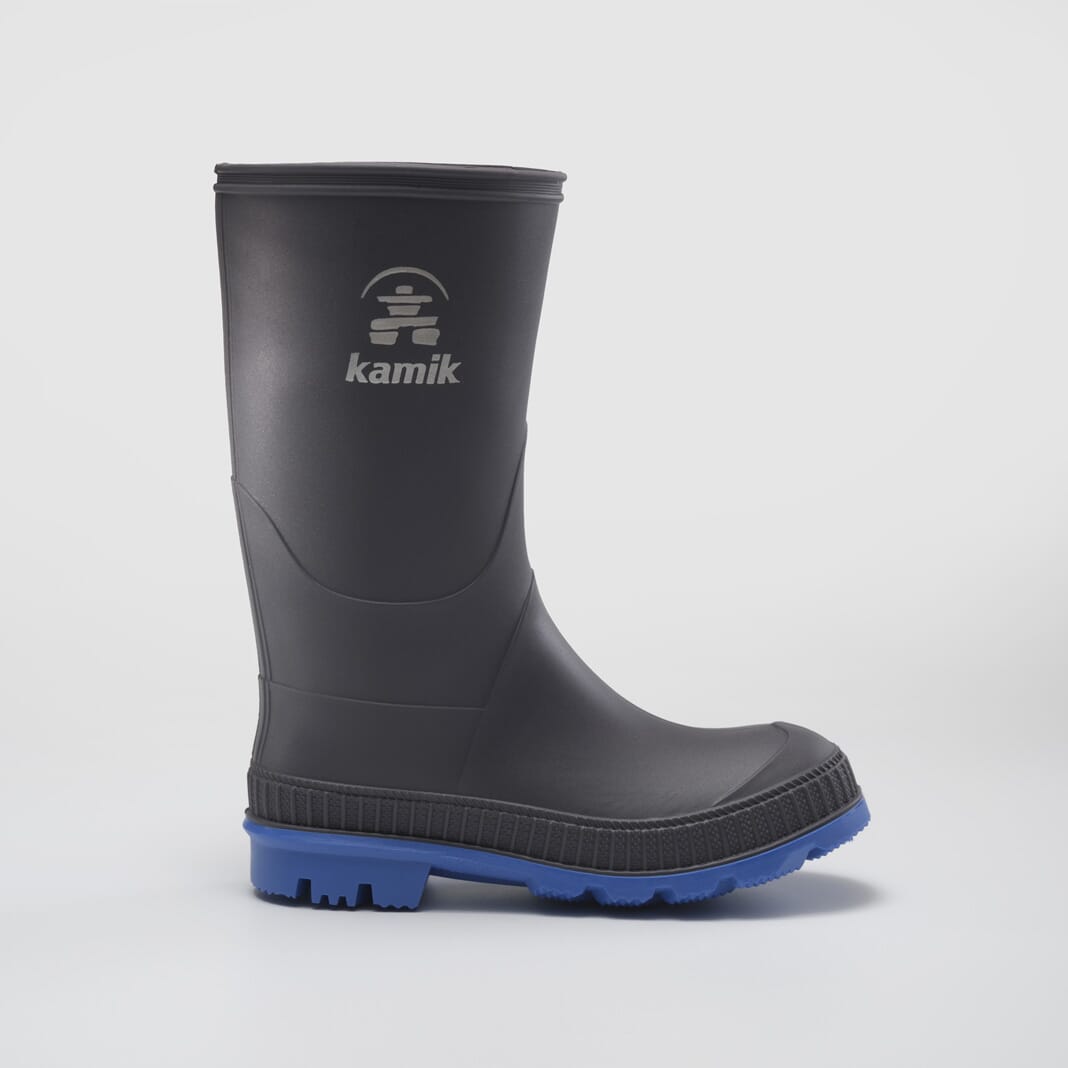 Charcoal/Blue,Charbon/Bleu : Stomp Kids' Rain Boots | Bottes de pluie pour enfants
