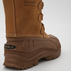 Tan-Brown,Ocre-Brun : Alborg Women's Winter Boots - Zoom-in Back View