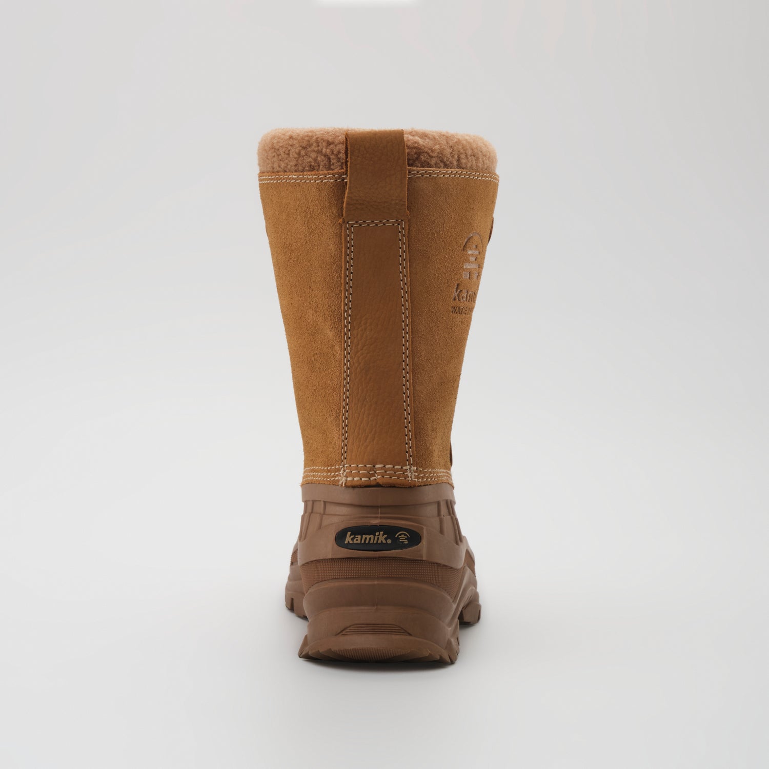 Tan-Brown,Ocre-Brun : Alborg Women's Winter Boots - Back View