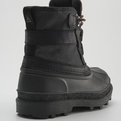 Black,Noir : Banff Men's Winter Boots - Three-Quarter Back View