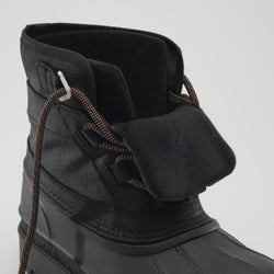 Black,Noir : Banff Men's Winter Boots - Zoom-in Front View