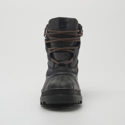 Black,Noir : Banff Men's Winter Boots - Front View