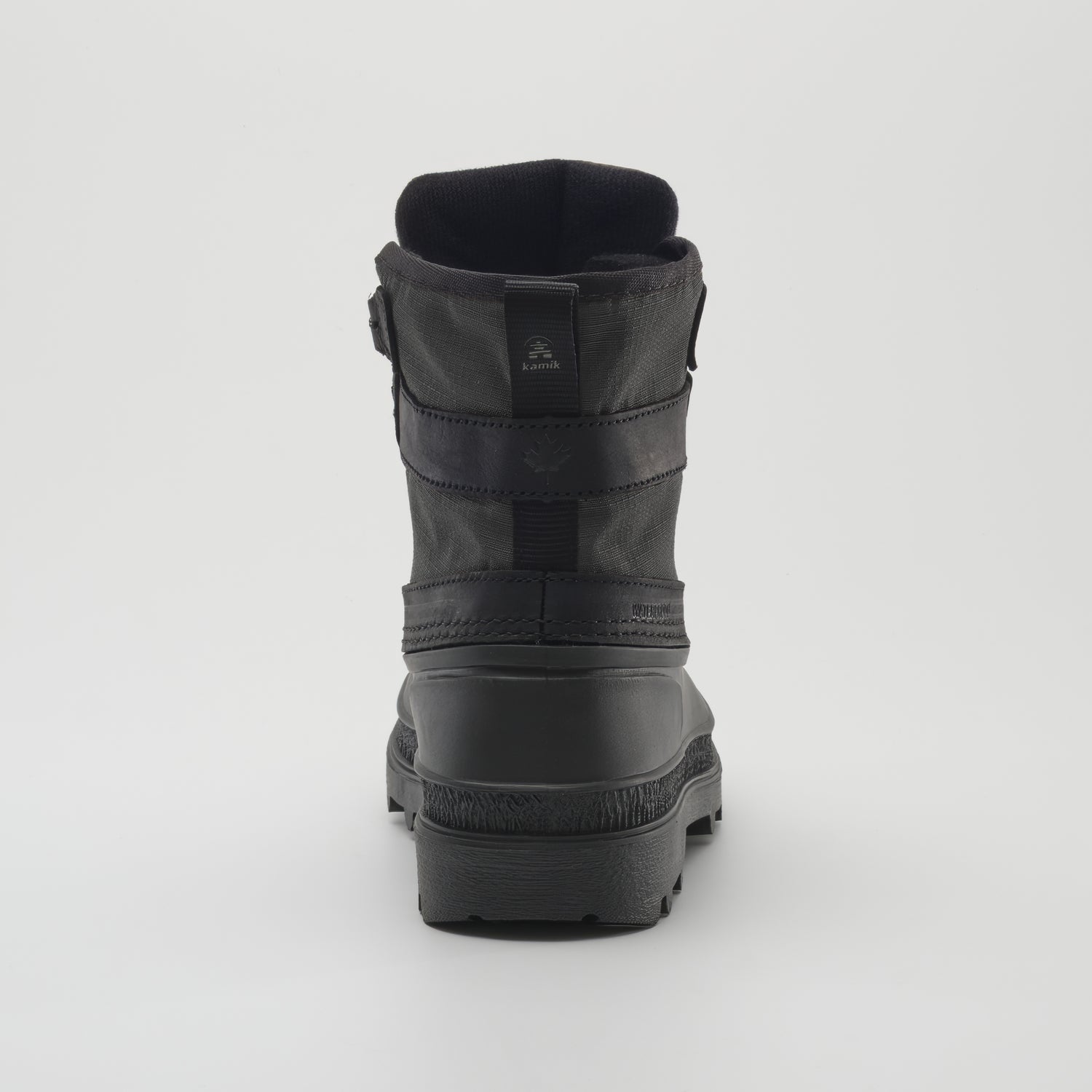 Black,Noir : Banff Men's Winter Boots - Back View