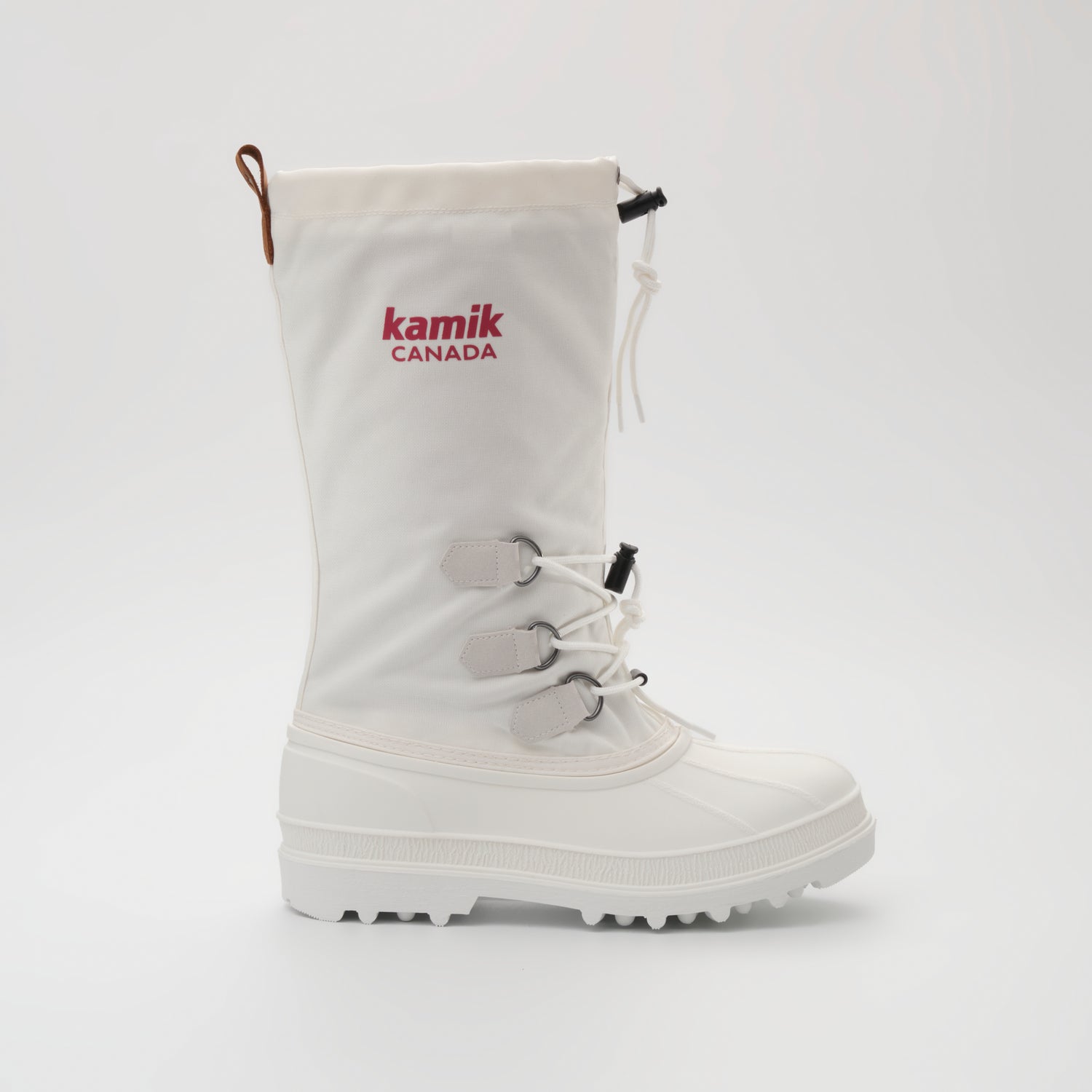 White,Blanc : Canuck Men's Winter Boots - Side View