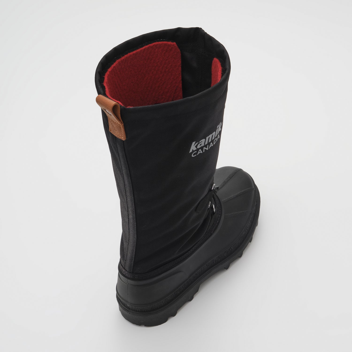 Black,Noir : Canuck Women's Winter Boots - Three-Quarter Back View
