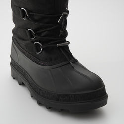 Black,Noir : Canuck Women's Winter Boots - Three-Quarter Front View