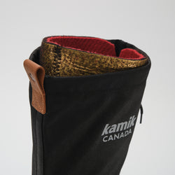 Black,Noir : Canuck Women's Winter Boots - Top View