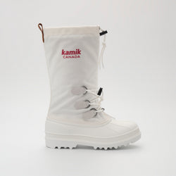 White,Blanc : Canuck Women's Winter Boots - Side View