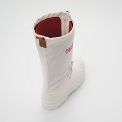 White,Blanc : Canuck Women's Winter Boots - Three-Quarter Back View