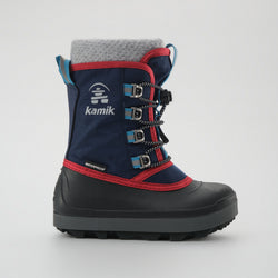 Navy,Marine : Cascade Kids Winter Boots - Side View