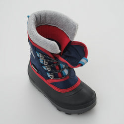 Navy,Marine : Cascade Kids Winter Boots - Three-Quarter Top View