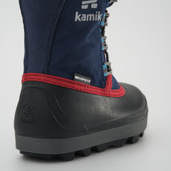 Navy,Marine : Cascade Kids Winter Boots - Close-up Back View