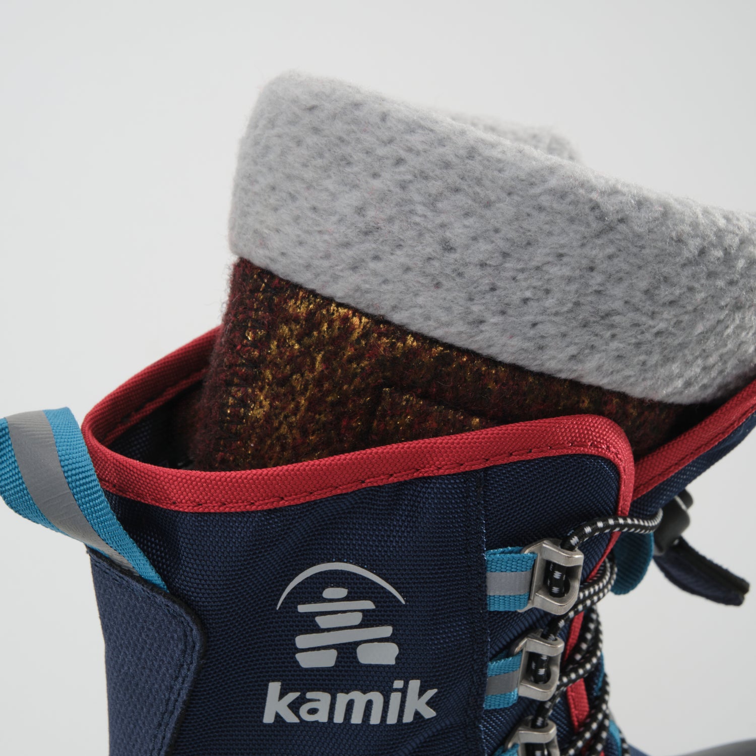 Navy,Marine : Cascade Kids Winter Boots - Liners View