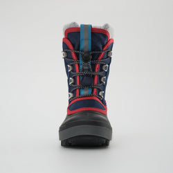 Navy,Marine : Cascade Kids Winter Boots - Front View