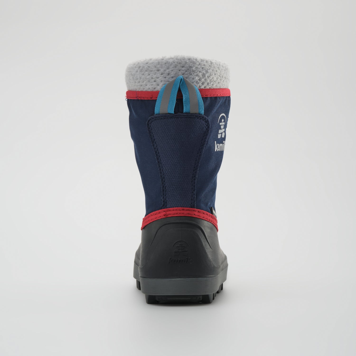Navy,Marine : Cascade Kids Winter Boots - Back View