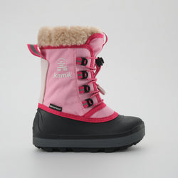 Pink,Rose : Cascade Kids Winter Boots - Side View