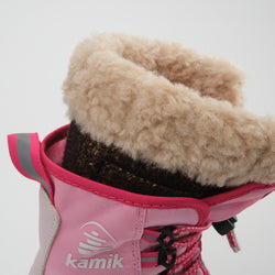 Pink,Rose : Cascade Kids Winter Boots - Liner View