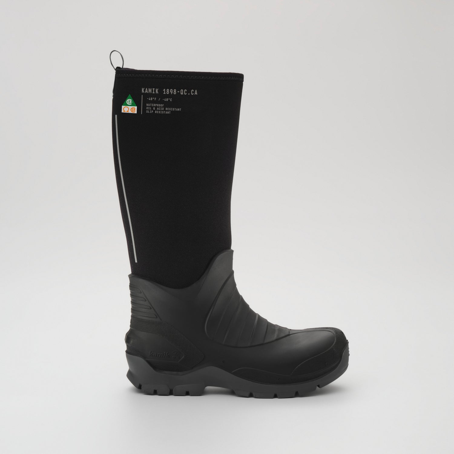 Black,Noir : Field Day Pro Men's Work Boots - Three-Quarter Top View