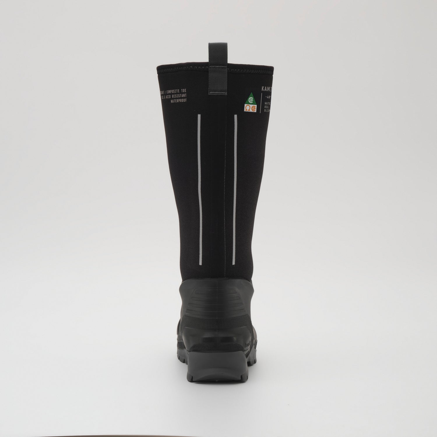 Black,Noir : Field Day Pro Men's Work Boots - Zoom-in Side View