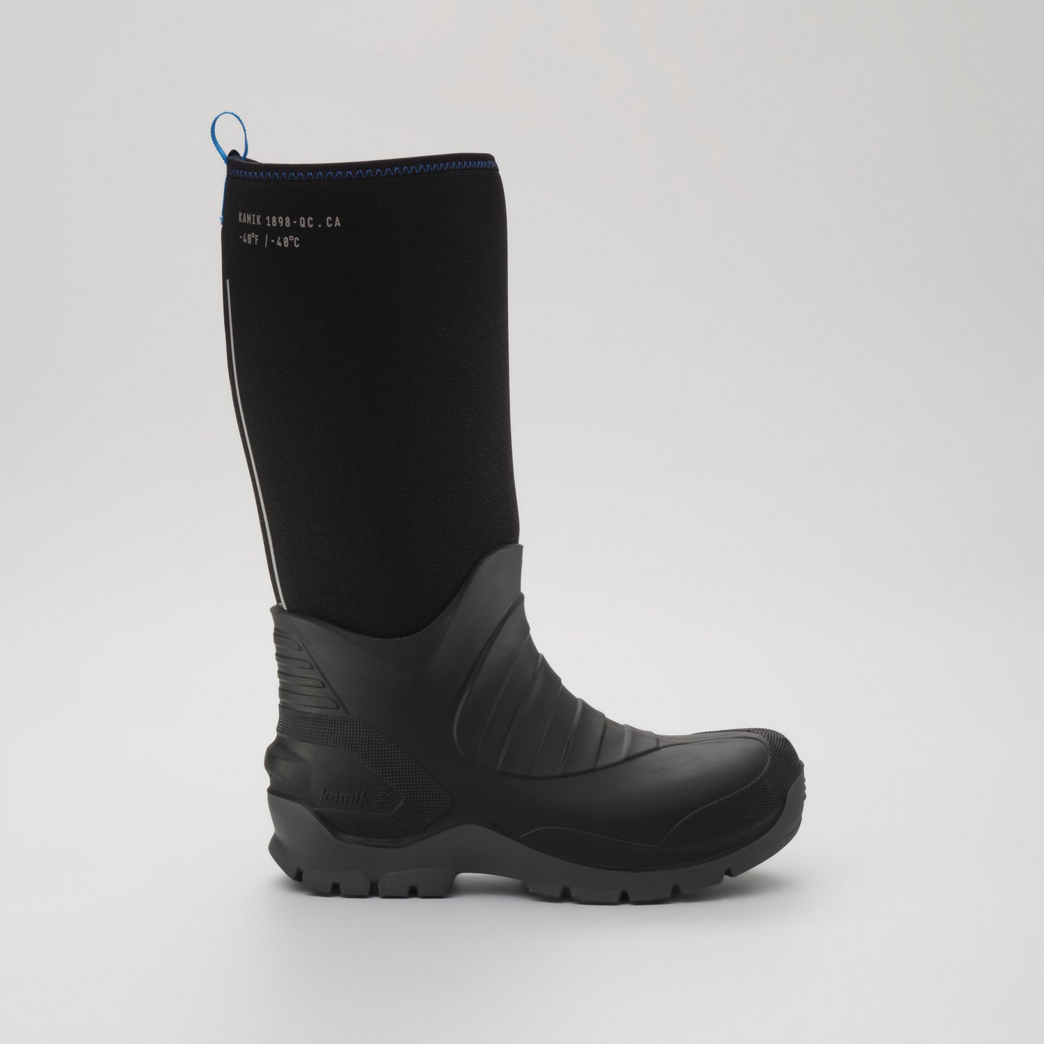 Black,Noir : Field Day Men's Work Boots - Side View