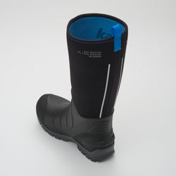 Black,Noir : Field Day Men's Work Boots - Three-Quarter Back View
