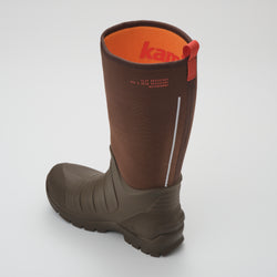 Brown,Brun : Field Day Men's Work Boots - Three-Quarter Back View