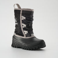 Black-Charcoal,Noir-Charbon : Freezie Kids Winter Boots - Main View