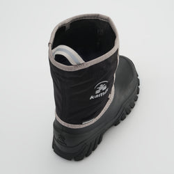 Black-Charcoal,Noir-Charbon : Freezie Kids Winter Boots - Three-Quarter Top View
