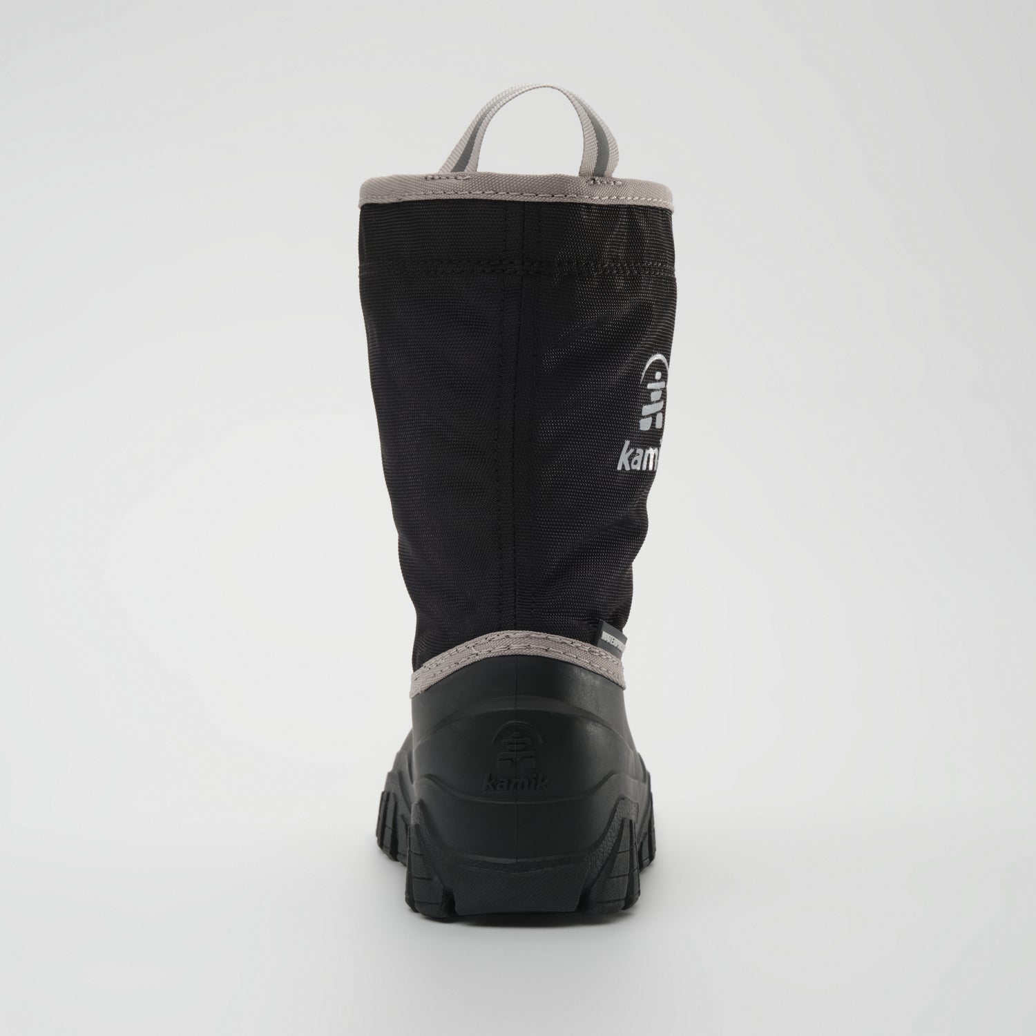 Black-Charcoal,Noir-Charbon : Freezie Kids Winter Boots - Back View