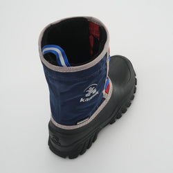 Navy-Red,Marine-Rouge : Freezie Kids Winter Boots - Three-Quarter Top View
