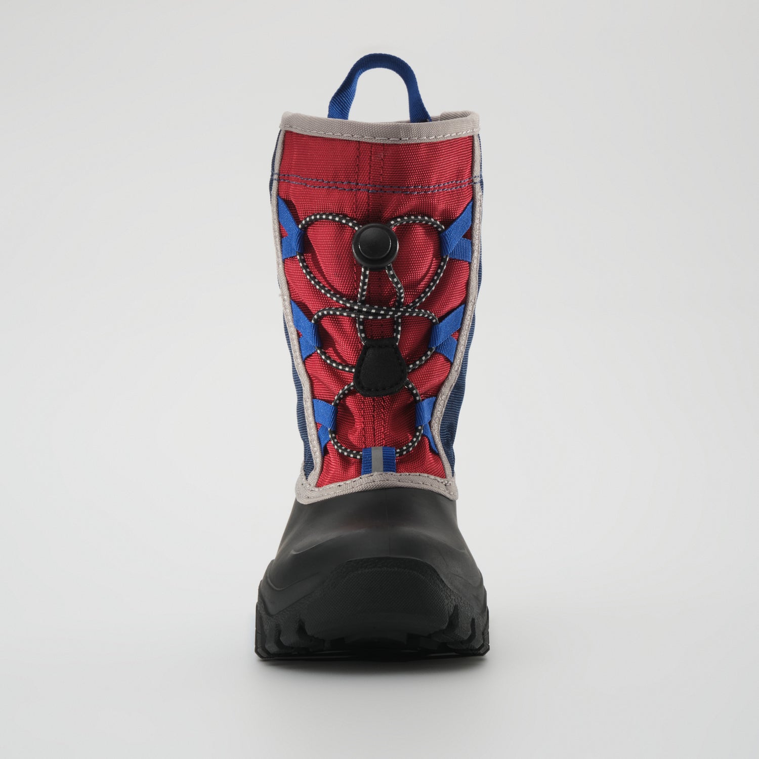 Navy-Red,Marine-Rouge : Freezie Kids Winter Boots - Front View