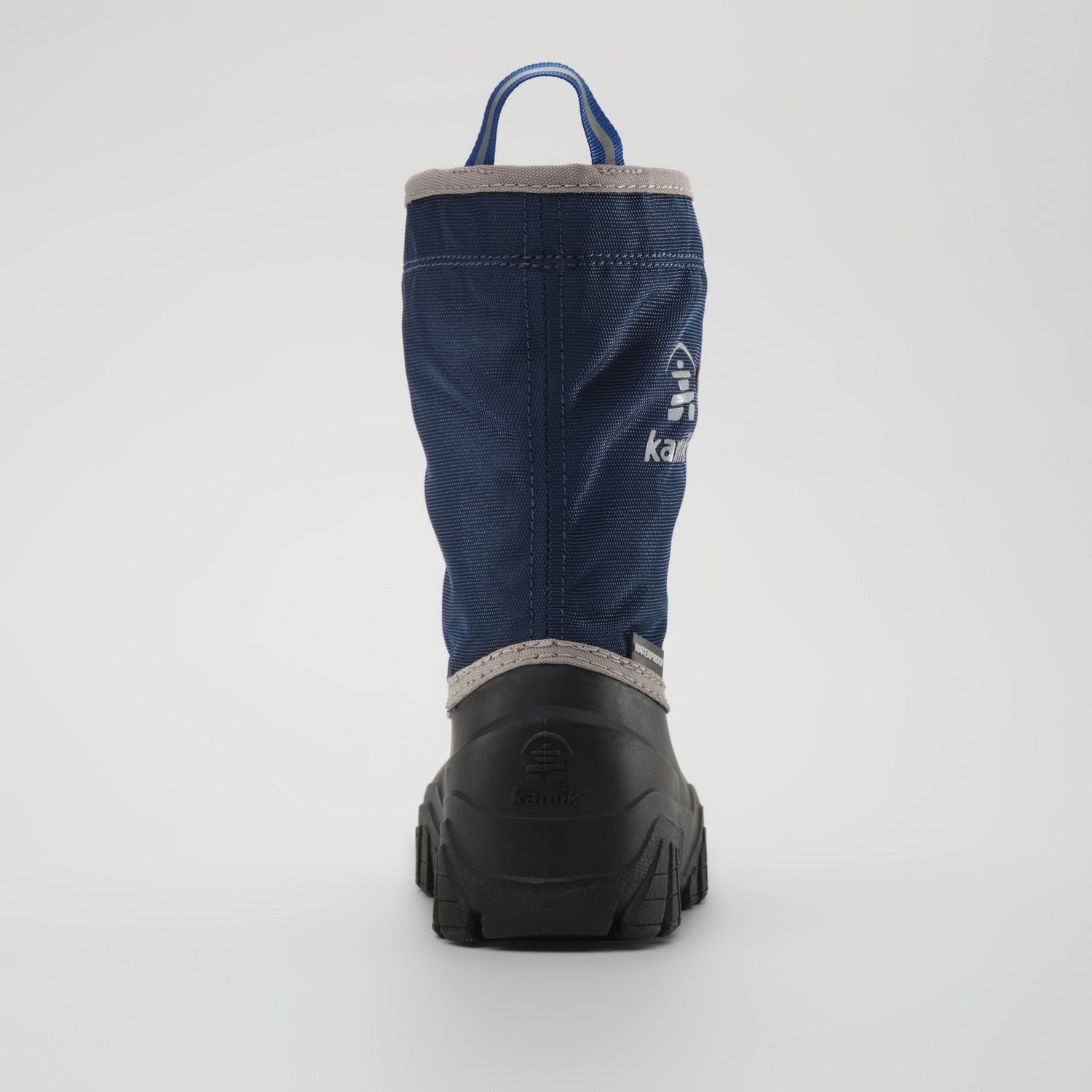 Navy-Red,Marine-Rouge : Freezie Kids Winter Boots - Back View