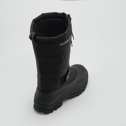 Black,Noir : Greenbay 4 Men's Winter Boots - Three-Quarter Back View