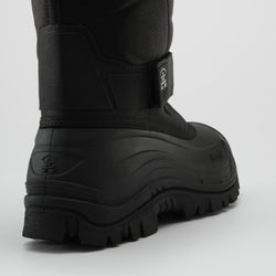Black,Noir : Greenbay 4 Men's Winter Boots - Three-Quarter Back View