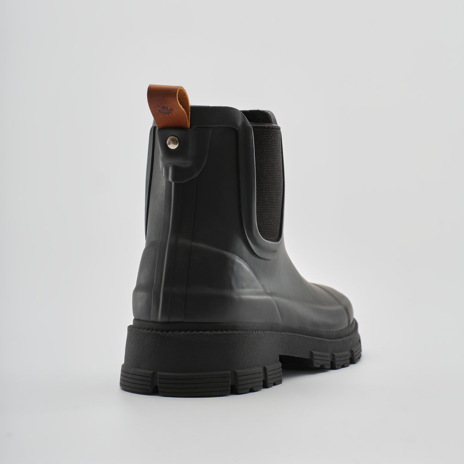 Black,Noir : Hailee Women's Rain Boots - Three-Quarter Back View