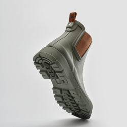 Khaki,Kaki : Hailee Women's Rain Boots - Outsole View