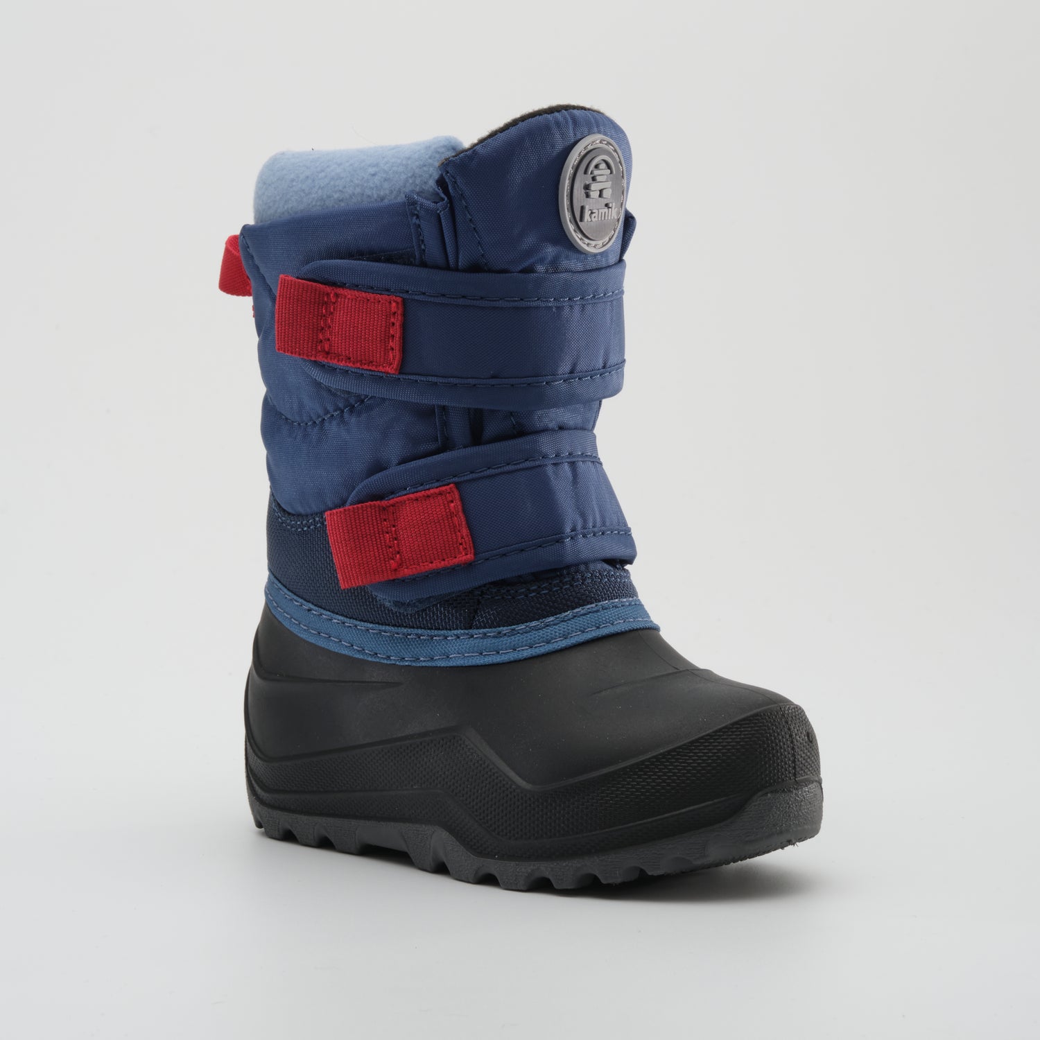 Light Navy,Marine pâle : Hibou Toddlers Winter Boots - Main View