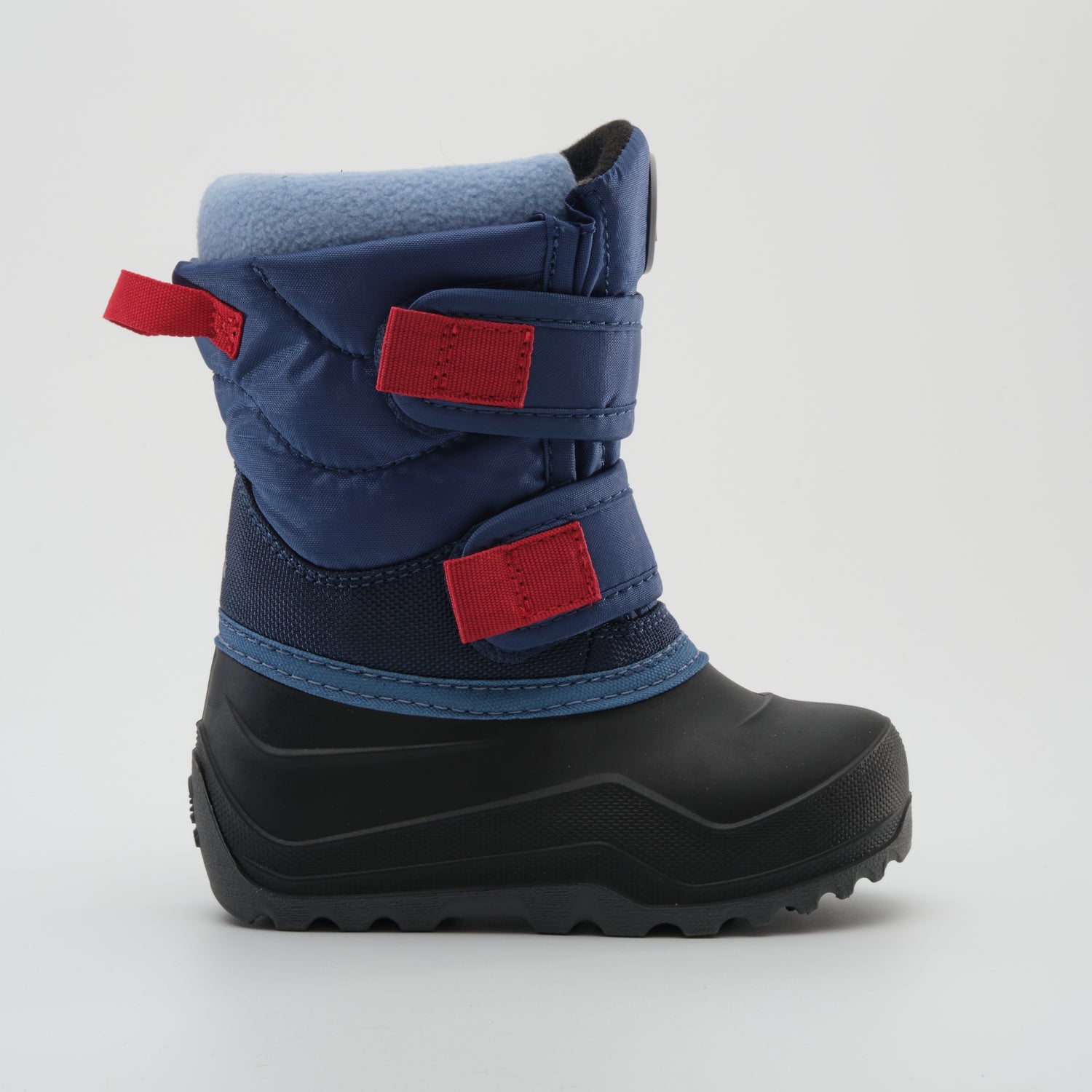 Light Navy,Marine pâle : Hibou Toddlers Winter Boots - Side View
